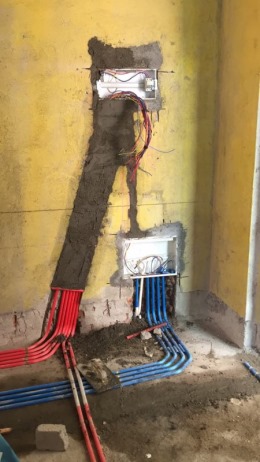 海口友谊华庭小区水电改造工地