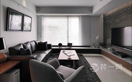 黑白冷色至简而真 现代风格大户型设计
