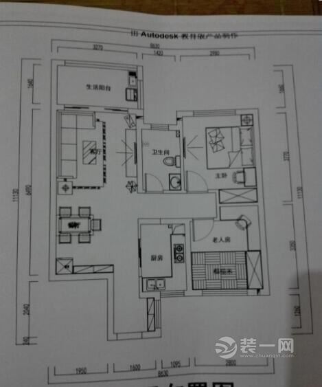 现代简约风格半包二室二厅装修施工